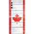 Canada Flag Light Wood Galaxy Note 10 Skin
