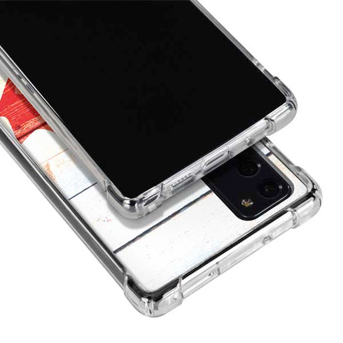 Canada Flag Light Wood Galaxy Note20 5G Clear Case