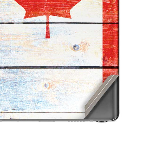 Canada Flag Light Wood Galaxy Note20 5G Skin