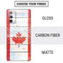 Canada Flag Light Wood Galaxy Note20 5G Skin
