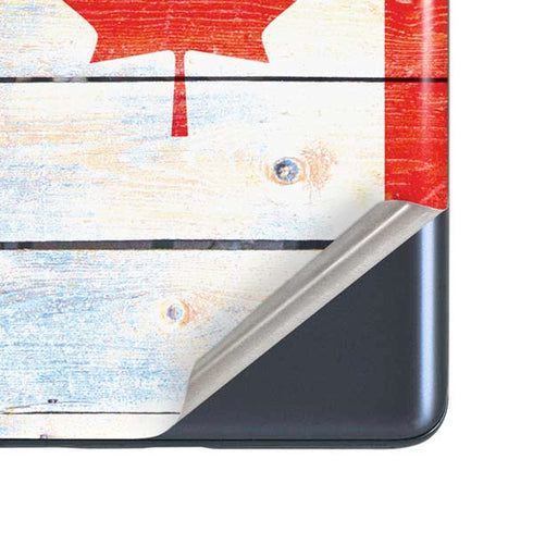 Canada Flag Light Wood Galaxy S20 Fan Edition Skin
