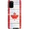 Canada Flag Light Wood Galaxy S20 Plus Pro Case