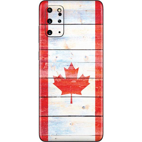 Canada Flag Light Wood Galaxy S20 Plus Skin