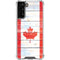 Canada Flag Light Wood Galaxy S21 FE Clear Case