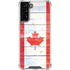 Canada Flag Light Wood Galaxy S21 FE Clear Case