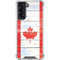 Canada Flag Light Wood Galaxy S22 Clear Case