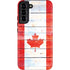Canada Flag Light Wood Galaxy S22 Plus Pro Case