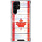 Canada Flag Light Wood Galaxy S22 Ultra Clear Case