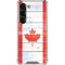 Canada Flag Light Wood Galaxy S23 Clear Case
