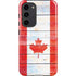 Canada Flag Light Wood Galaxy S23 Plus Pro Case