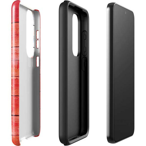 Canada Flag Light Wood Galaxy S23 Plus Pro Case