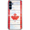 Canada Flag Light Wood Galaxy S24 Clear Case