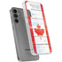 Canada Flag Light Wood Galaxy S24 Plus Clear Case