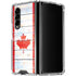 Canada Flag Light Wood Galaxy Z Fold4 5G Clear Case