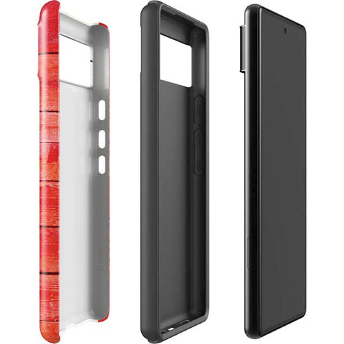 Canada Flag Light Wood Google Pixel 6 Case