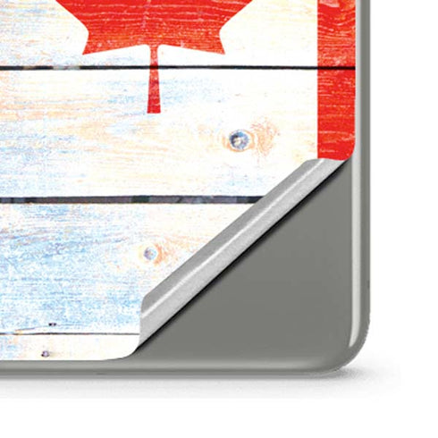 Canada Flag Light Wood Google Pixel 8 Skin
