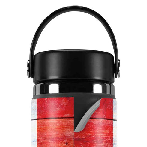 Canada Flag Light Wood Hydro Flask 20oz Wide Mouth Skin