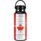Canada Flag Light Wood Hydro Flask 32oz Wide Mouth Skin