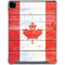 Canada Flag Light Wood iPad Pro 12.9in (2020) Clear Case