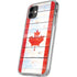 Canada Flag Light Wood iPhone 11 Clear Case