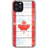 Canada Flag Light Wood iPhone 11 Pro Clear Case