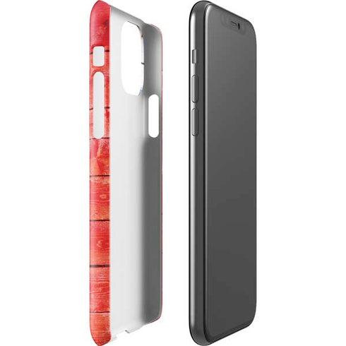 Canada Flag Light Wood iPhone 11 Pro Lite Case