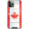 Canada Flag Light Wood iPhone 11 Pro Max Clear Case
