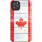 Canada Flag Light Wood iPhone 11 Pro Max Impact Case