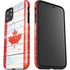 Canada Flag Light Wood iPhone 11 Pro Max Impact Case