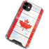 Canada Flag Light Wood iPhone 12 Mini Clear Case