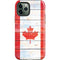 Canada Flag Light Wood iPhone 12 Pro Impact Case