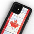 Canada Flag Light Wood iPhone 12 Waterproof Case