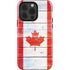 Canada Flag Light Wood iPhone 13 Pro Impact Case