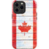 Canada Flag Light Wood iPhone 13 Pro Max Impact Case