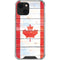 Canada Flag Light Wood iPhone 14 Clear Case