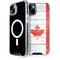 Canada Flag Light Wood iPhone 14 Plus MagSafe Case