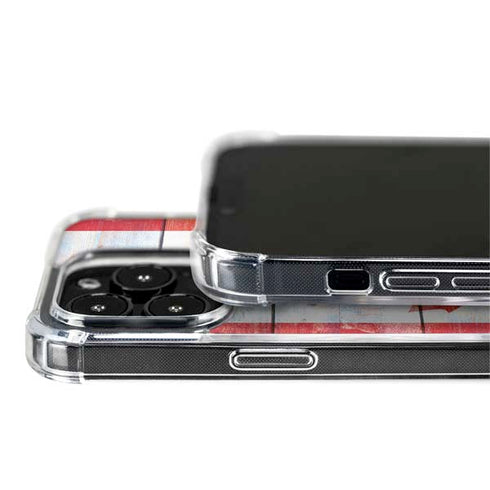 Canada Flag Light Wood iPhone 14 Pro MagSafe Case