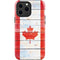 Canada Flag Light Wood iPhone 14 Pro Max Impact Case