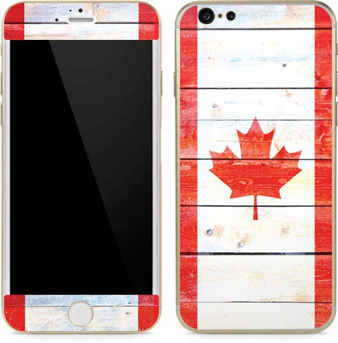 Canada Flag Light Wood iPhone 6/6s Skin
