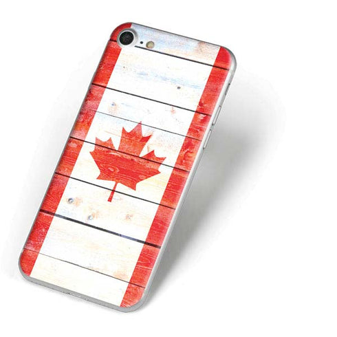 Canada Flag Light Wood iPhone 7 Skin