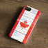 Canada Flag Light Wood iPhone 8 Pro Case