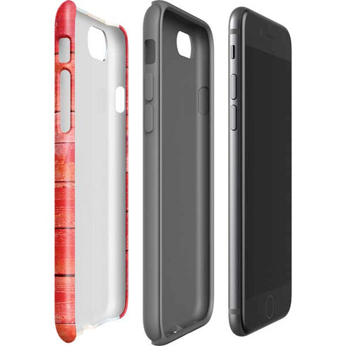 Canada Flag Light Wood iPhone SE (2nd & 3rd Gen) Pro Case