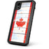 Canada Flag Light Wood iPhone XR Waterproof Case