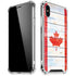 Canada Flag Light Wood iPhone XS Max Clear Case