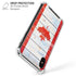 Canada Flag Light Wood iPhone XS Max Clear Case