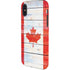 Canada Flag Light Wood iPhone XS Pro Case