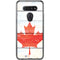 Canada Flag Light Wood LG K51/Q51 Clear Case