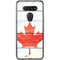 Canada Flag Light Wood LG K51/Q51 Clear Case