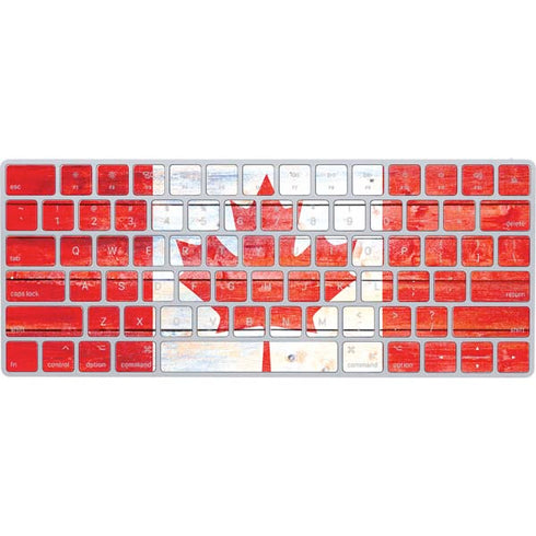 Canada Flag Light Wood Magic Keyboard Skin