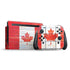 Canada Flag Light Wood Nintendo Switch Bundle Skin